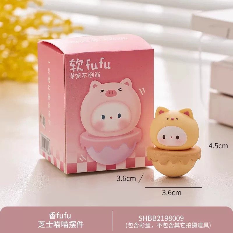 Cute Tumbler Desk Ornament, Stress Relief Office Decor