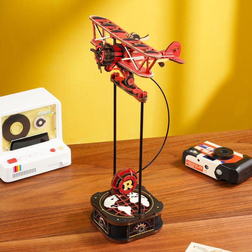 ROKR Gravity Swing DIY Wooden Puzzle, Creative Balance Desktop Decor Ornament