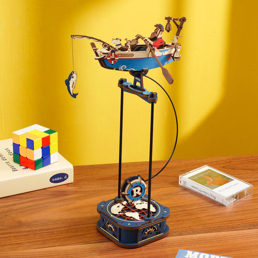 ROKR Gravity Swing DIY Wooden Puzzle, Creative Balance Desktop Decor Ornament