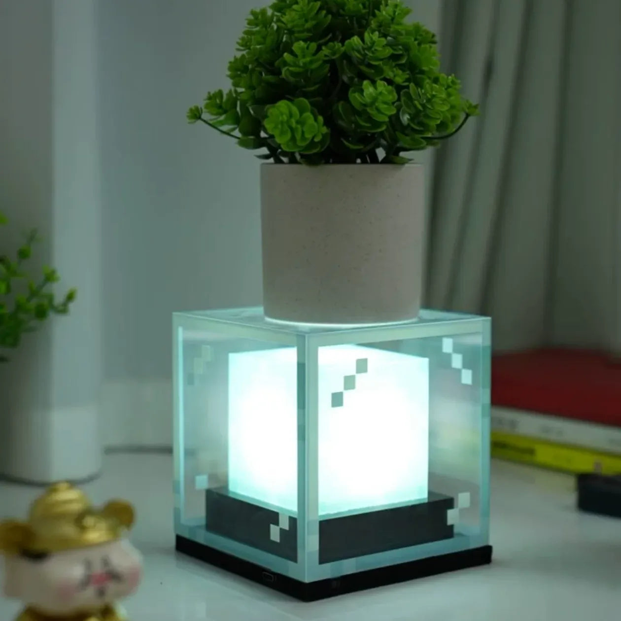 Minecraft Torch Touch Lamp, Game Themed Decorative Night Light