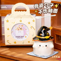 Novelty Funny Ceramic Mug with Lid, Unique Halloween Gift Cute High-End Water Cup for Home Use