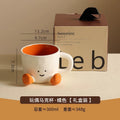 Cute Creative Ceramic Coffee Mug, Couple Water Cup, Birthday Gift for Women & Best Friends