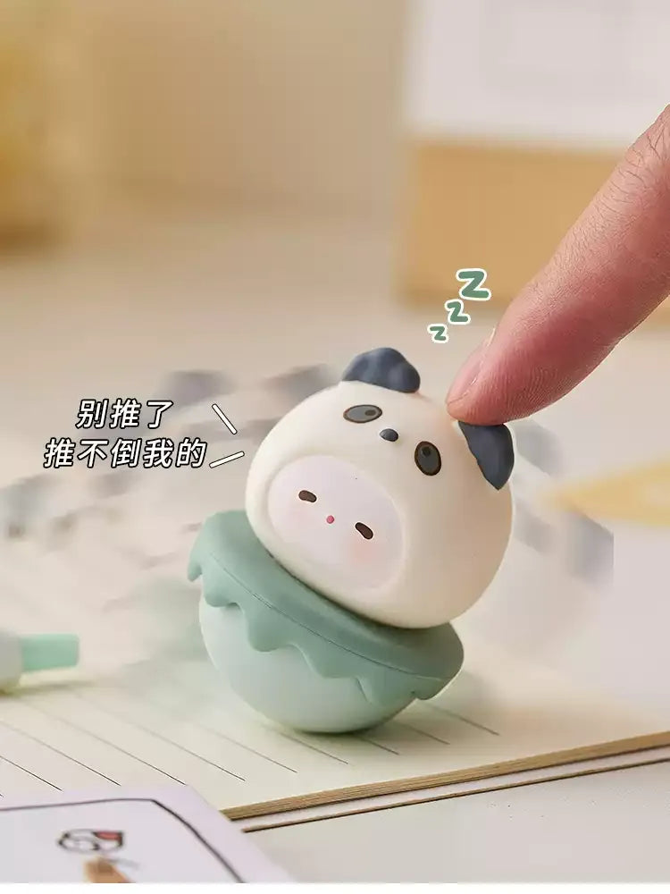 Cute Tumbler Desk Ornament, Stress Relief Office Decor