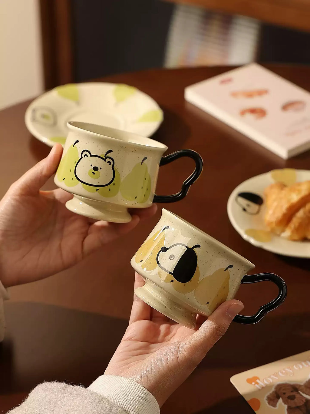 Vintage Cartoon Ceramic Mug