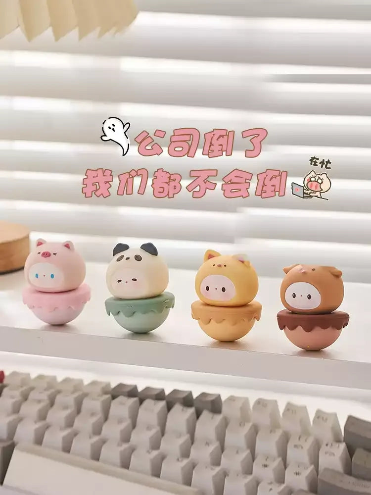 Cute Tumbler Desk Ornament, Stress Relief Office Decor