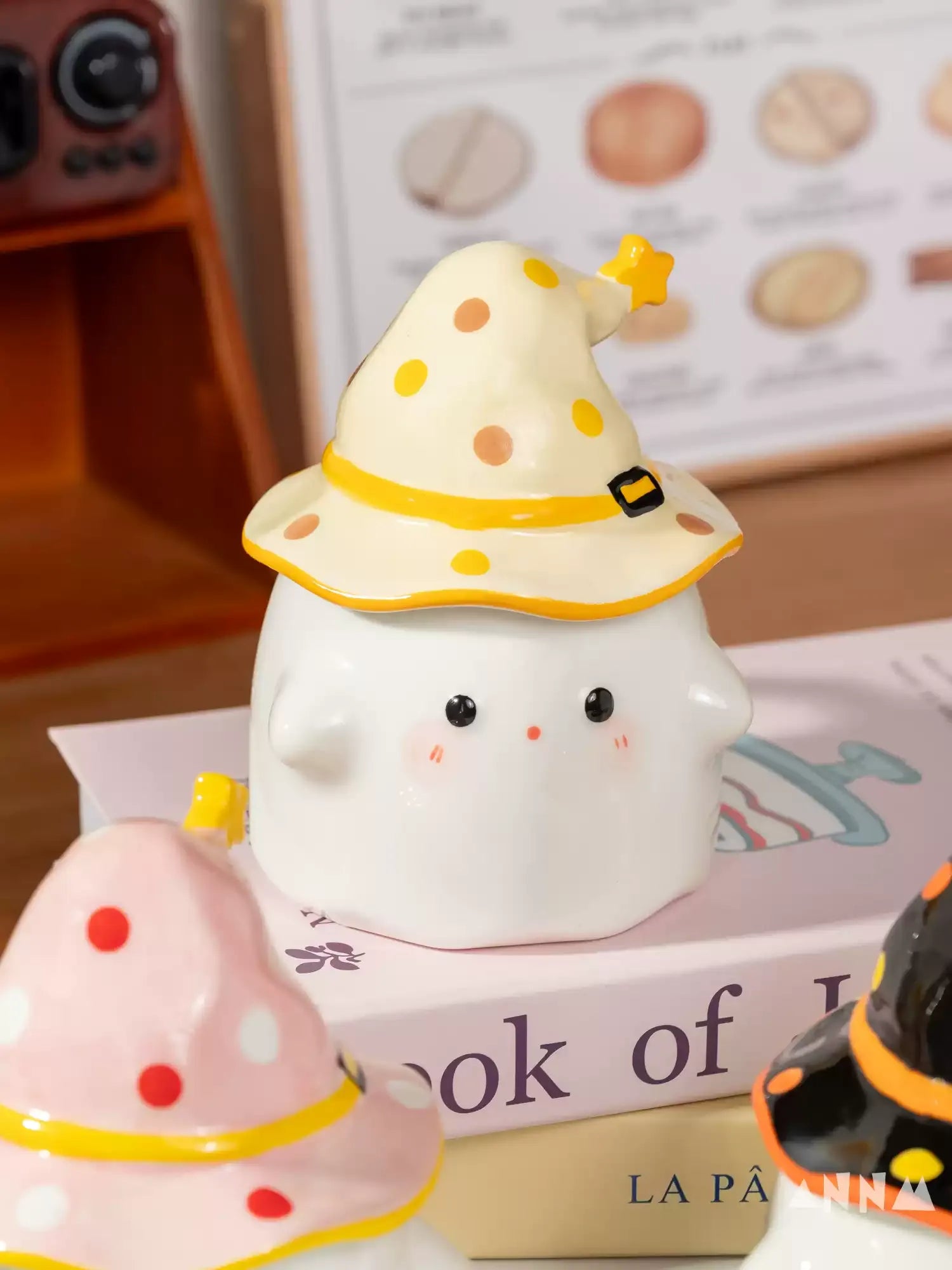 Novelty Funny Ceramic Mug with Lid, Unique Halloween Gift Cute High-End Water Cup for Home Use