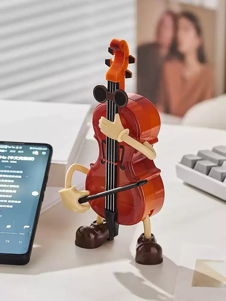 Creative Guitar & Violin Music Box, Musical Instrument Themed Ornament Decor Gift