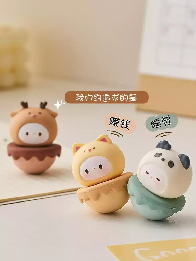 Cute Tumbler Desk Ornament, Stress Relief Office Decor