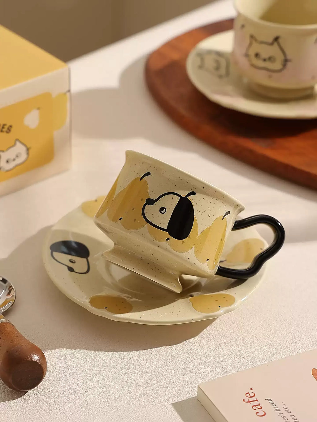 Vintage Cartoon Ceramic Mug