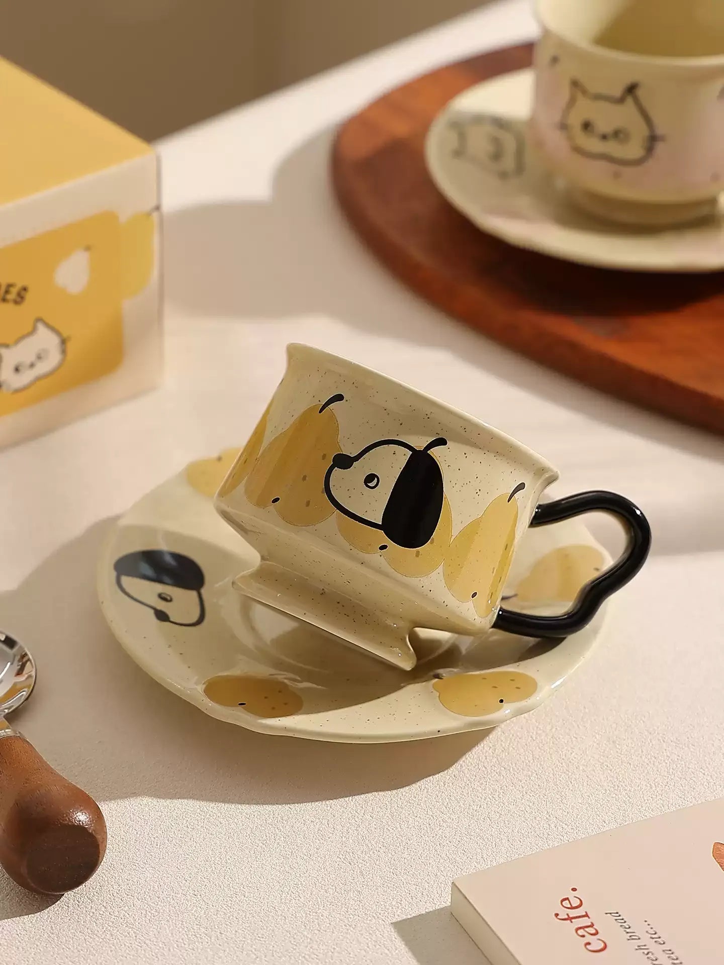 Vintage Cartoon Ceramic Mug