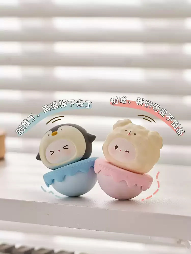 Cute Tumbler Desk Ornament, Stress Relief Office Decor