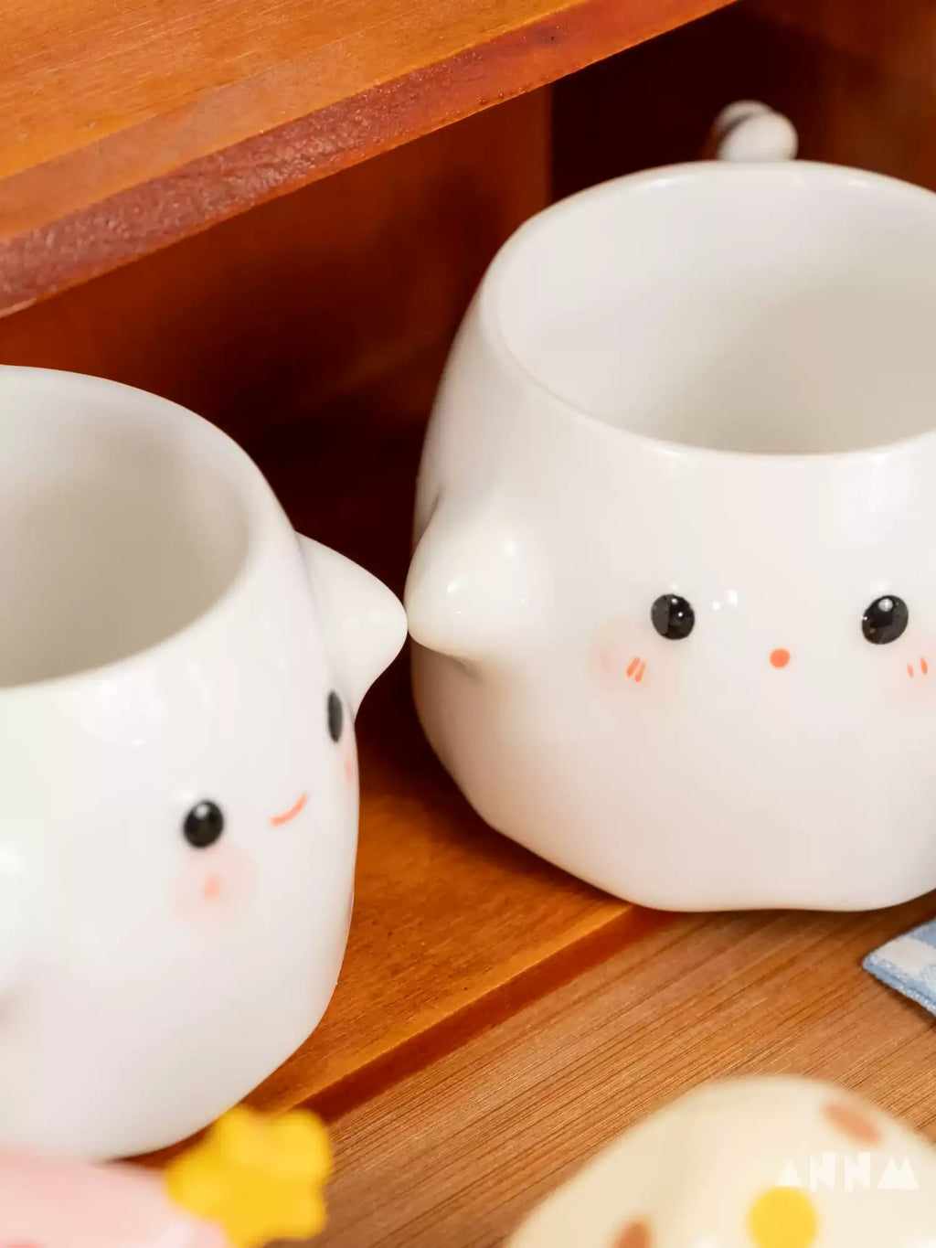 Novelty Funny Ceramic Mug with Lid, Unique Halloween Gift Cute High-End Water Cup for Home Use